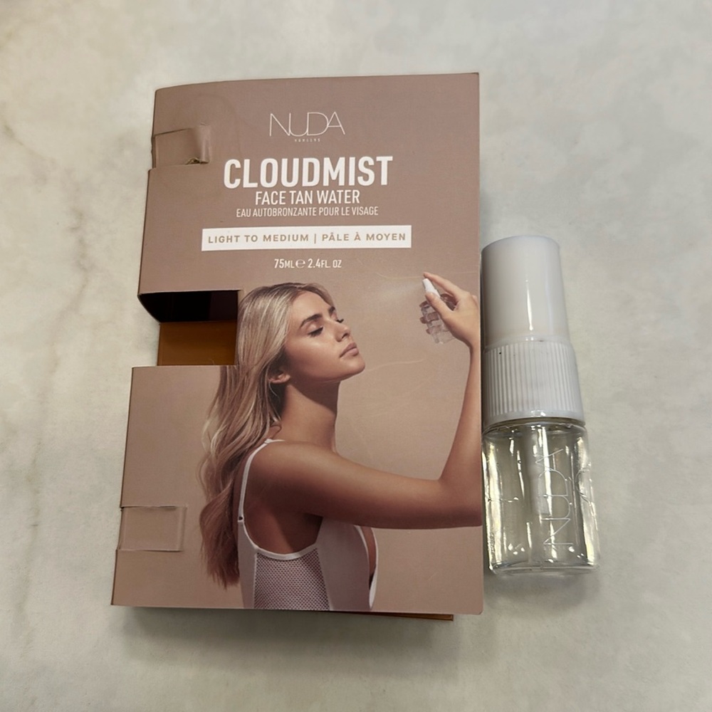 New/ unused. Nuda. Cloudmist. Face Tan Water. 75 mL.